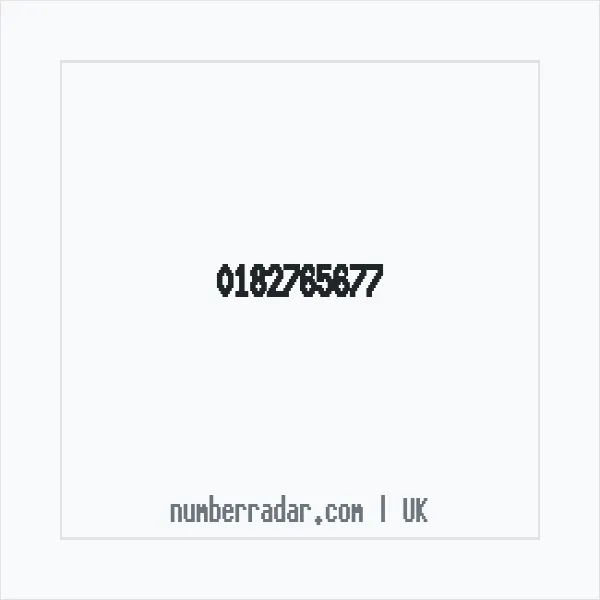 Reverse number check for +44 182765677 — who called me?