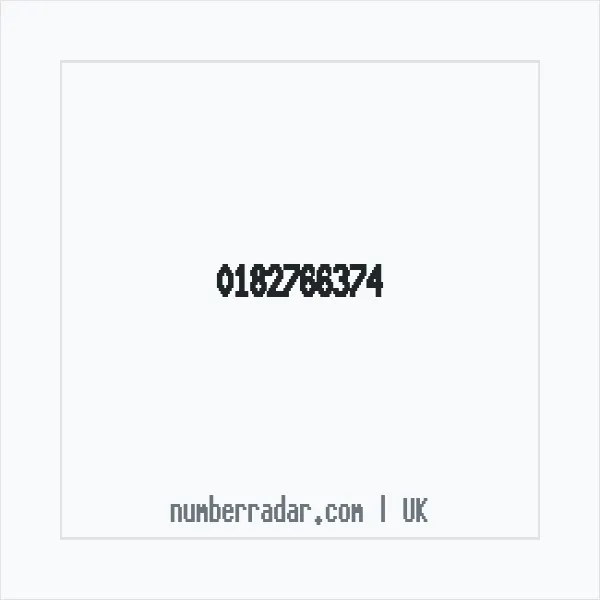 Reverse number check for +44 182766374 — who called me?