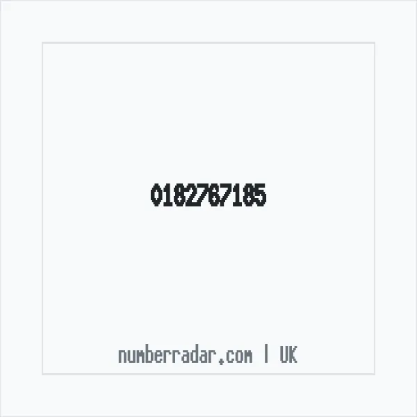 Reverse number check for +44 182767185 — who called me?