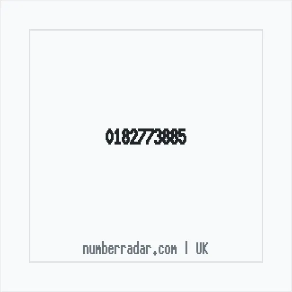 Reverse number check for +44 182773885 — who called me?