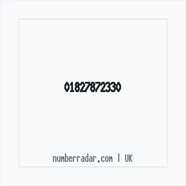 Reverse number check for +44 1827 872330 — who called me?