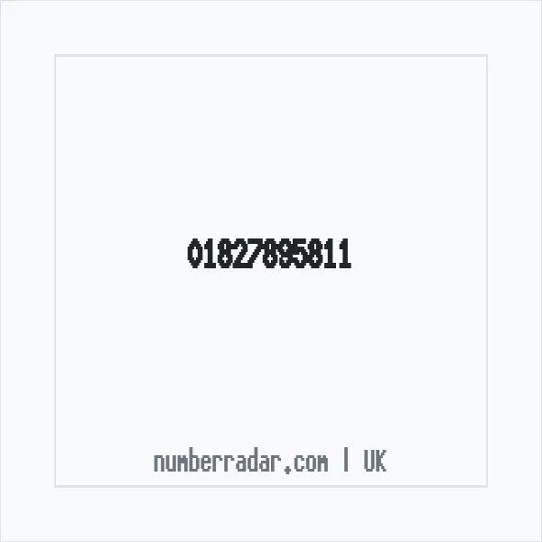Reverse number check for +44 1827 895811 — who called me?