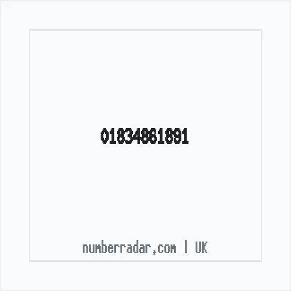 Reverse number check for +44 1834 861891 — who called me?