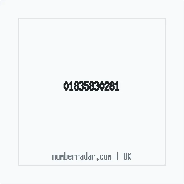 Reverse number check for +44 1835 830281 — who called me?