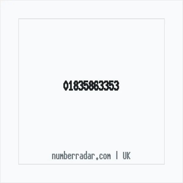Reverse number check for +44 1835 863353 — who called me?