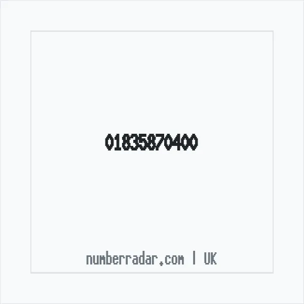 Reverse number check for +44 1835 870400 — who called me?