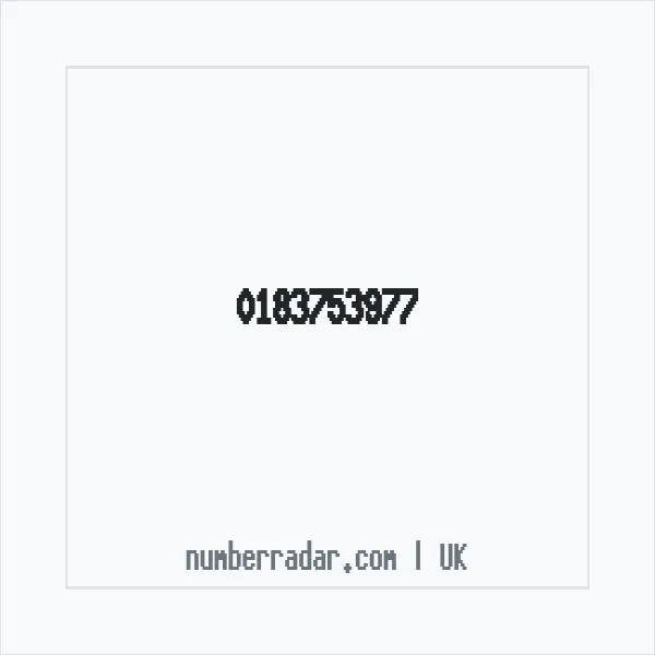 Reverse number check for +44 183753977 — who called me?