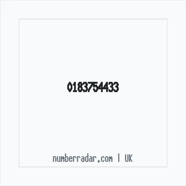 Reverse number check for +44 183754433 — who called me?