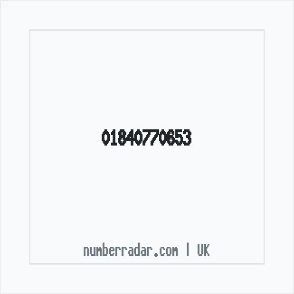 Reverse number check for +44 1840 770653 — who called me?