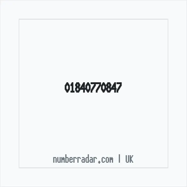 Reverse number check for +44 1840 770847 — who called me?