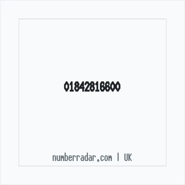 Reverse number check for +44 1842 816600 — who called me?