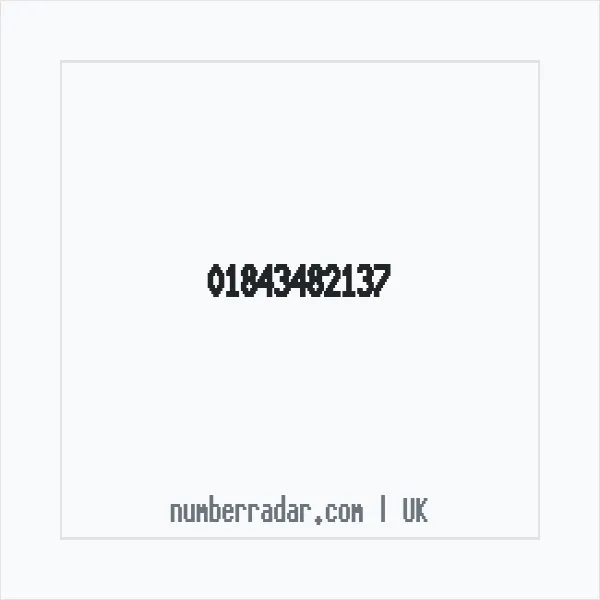 Reverse number check for +44 1843 482137 — who called me?