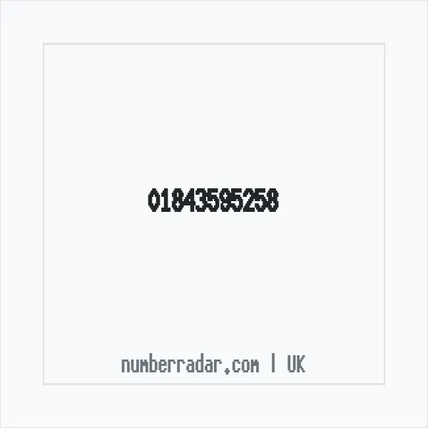 Reverse number check for +44 1843 595258 — who called me?