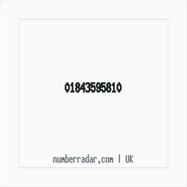 Reverse number check for +44 1843 595810 — who called me?
