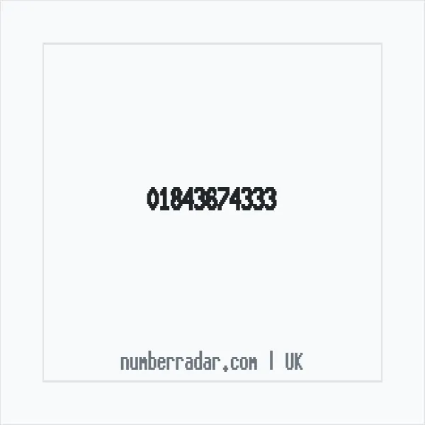 Reverse number check for +44 1843 674333 — who called me?