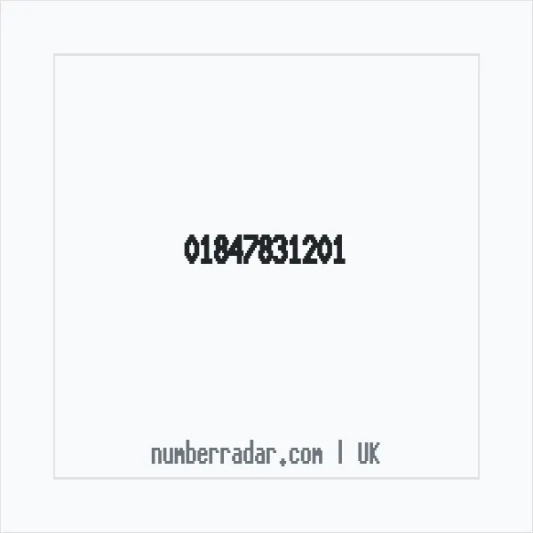 Reverse number check for +44 1847 831201 — who called me?
