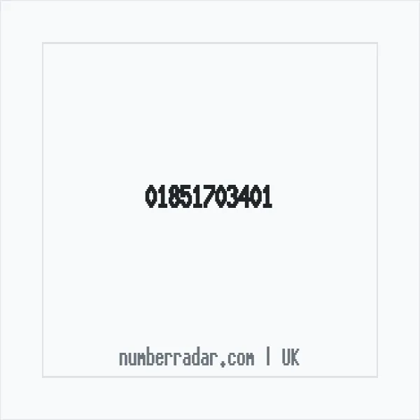 Reverse number check for +44 1851 703401 — who called me?