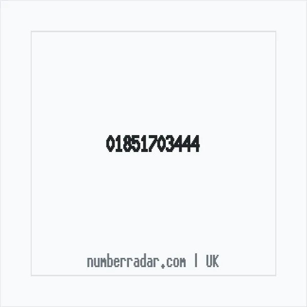Reverse number check for +44 1851 703444 — who called me?