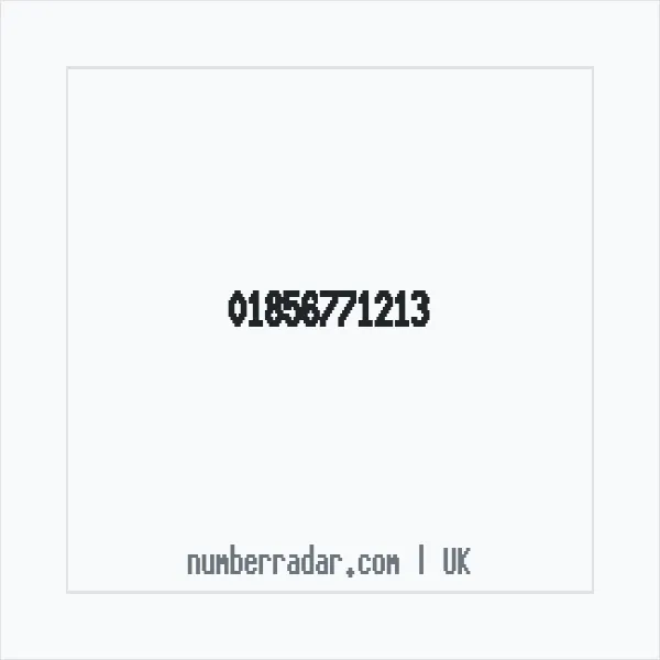 Reverse number check for +44 1856 771213 — who called me?