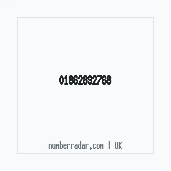 Reverse number check for +44 1862 892768 — who called me?