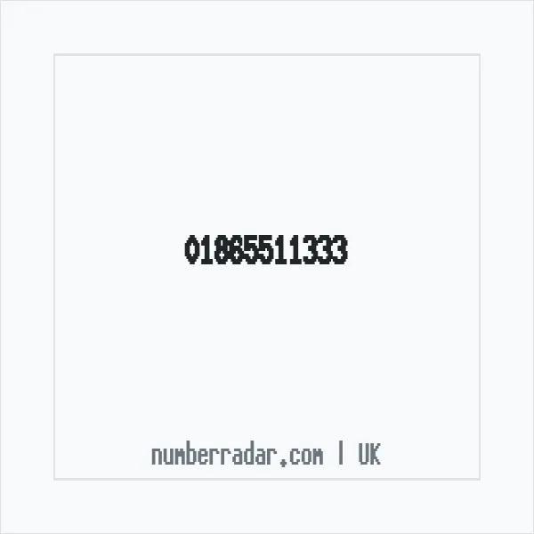 Reverse number check for +44 1865 511333 — who called me?