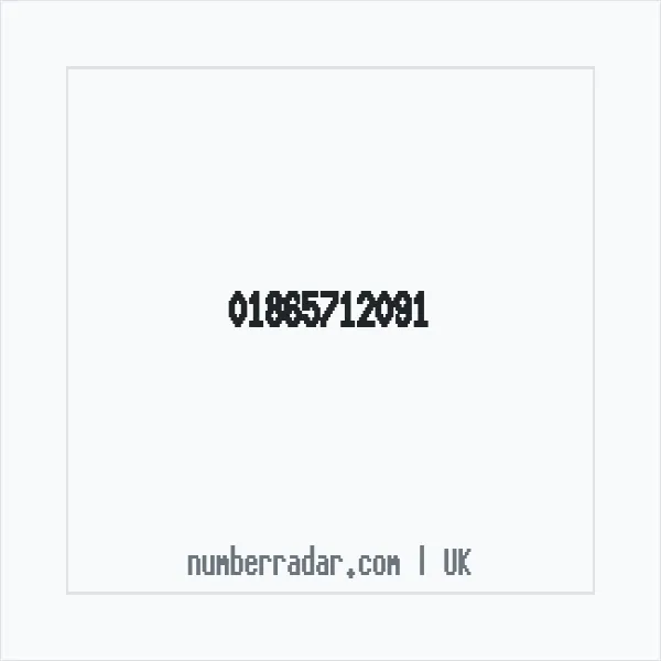Reverse number check for +44 1865 712091 — who called me?