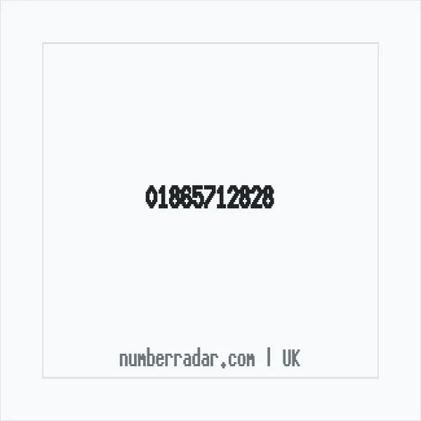 Reverse number check for +44 1865 712828 — who called me?