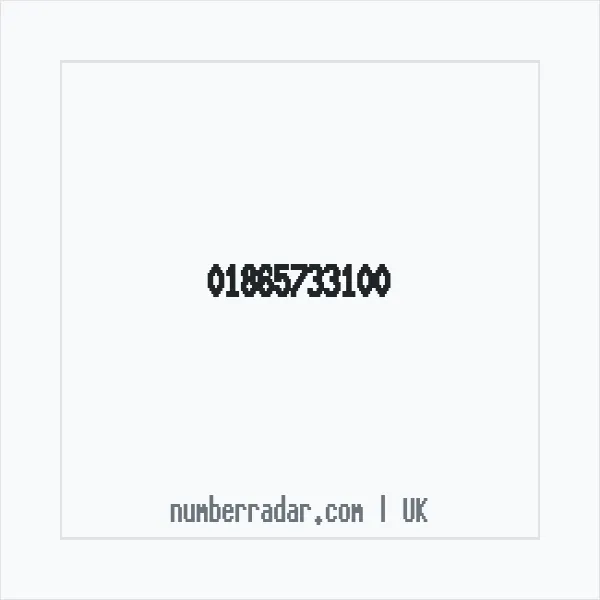 Reverse number check for +44 1865 733100 — who called me?