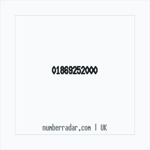Reverse number check for +44 1869 252000 — who called me?
