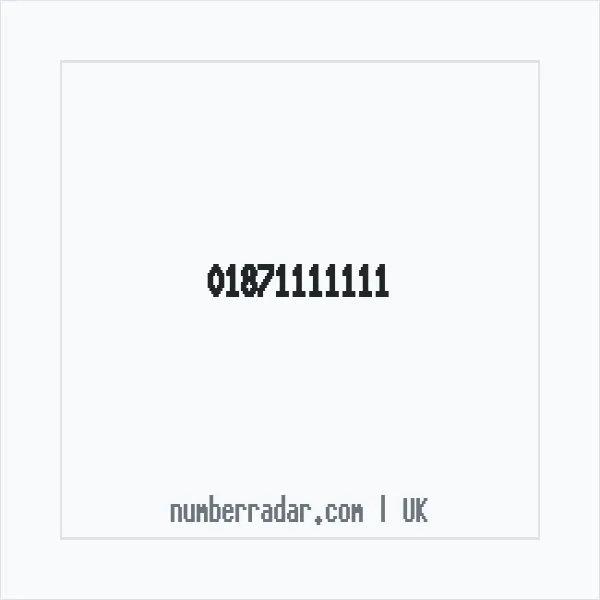 Reverse number check for +44 1871 111111 — who called me?