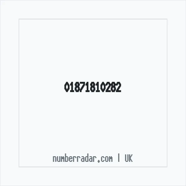 Reverse number check for +44 1871 810282 — who called me?