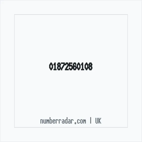 Reverse number check for +44 1872 560108 — who called me?