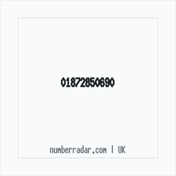 Reverse number check for +44 1872 850690 — who called me?