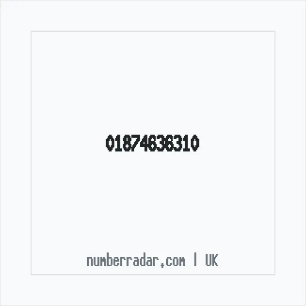 Reverse number check for +44 1874 636310 — who called me?