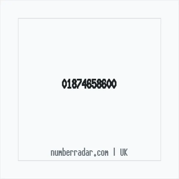 Reverse number check for +44 1874 658600 — who called me?