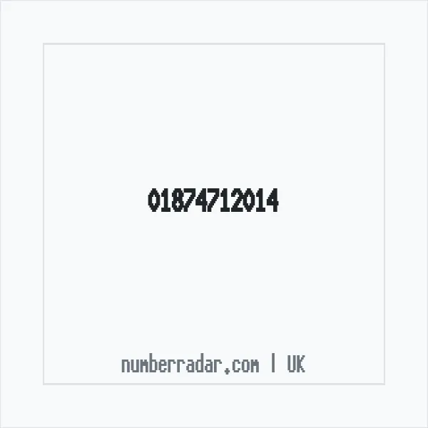 Reverse number check for +44 1874 712014 — who called me?