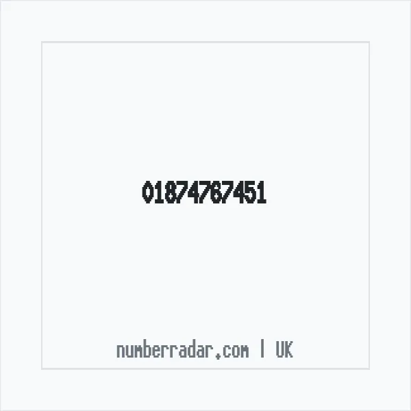 Reverse number check for +44 1874 767451 — who called me?