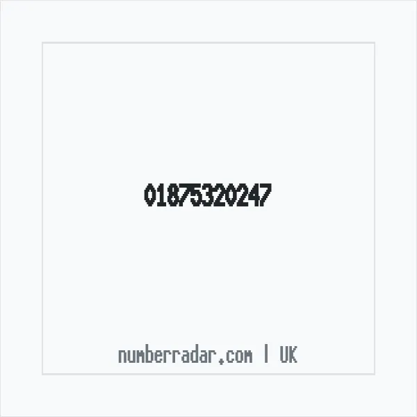 Reverse number check for +44 1875 320247 — who called me?