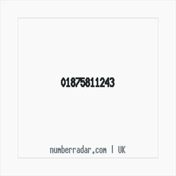 Reverse number check for +44 1875 811243 — who called me?