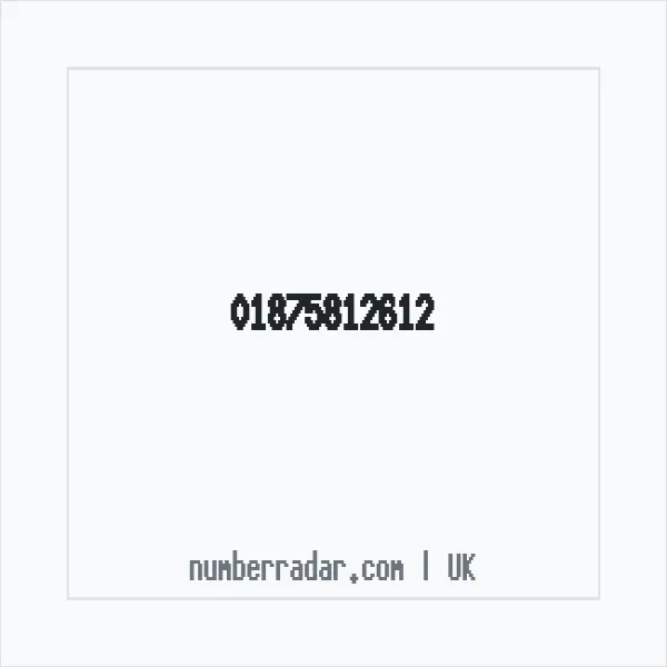 Reverse number check for +44 1875 812612 — who called me?