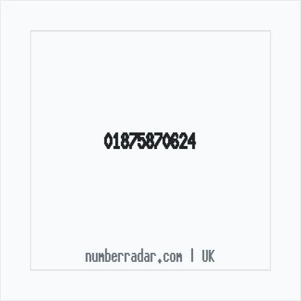 Reverse number check for +44 1875 870624 — who called me?