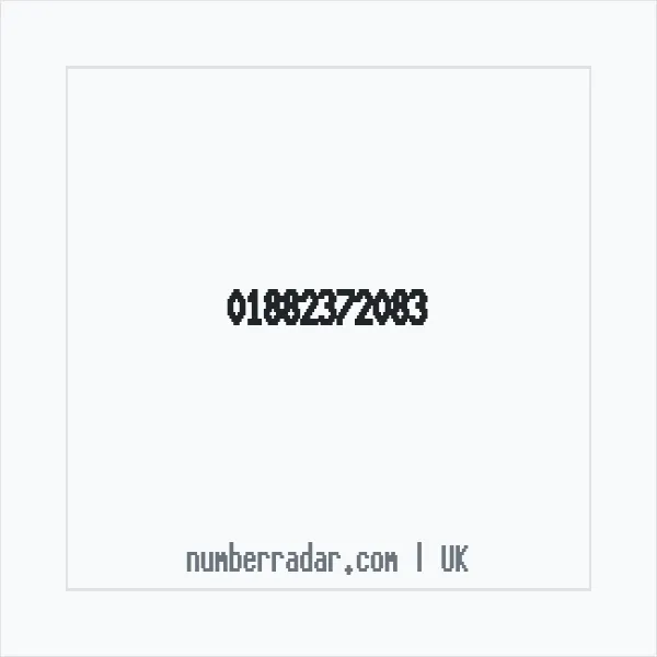 Reverse number check for +44 1882 372083 — who called me?