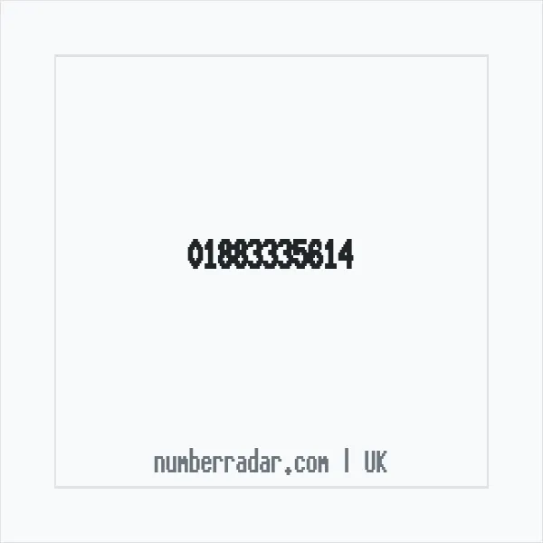 Reverse number check for +44 1883 335614 — who called me?