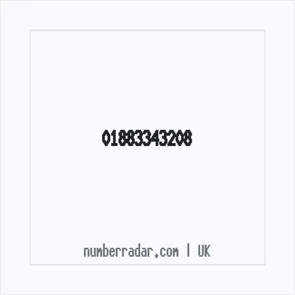 Reverse number check for +44 1883 343208 — who called me?
