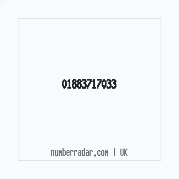 Reverse number check for +44 1883 717033 — who called me?