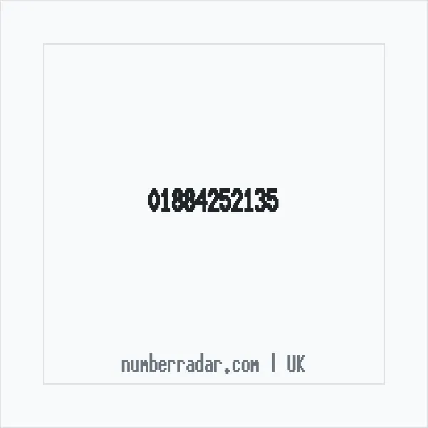 Reverse number check for +44 1884 252135 — who called me?