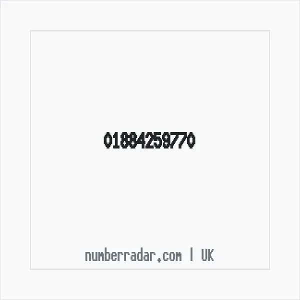 Reverse number check for +44 1884 259770 — who called me?
