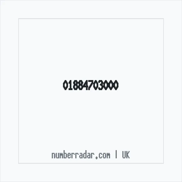 Reverse number check for +44 1884 703000 — who called me?