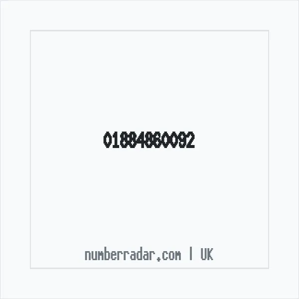 Reverse number check for +44 1884 860092 — who called me?