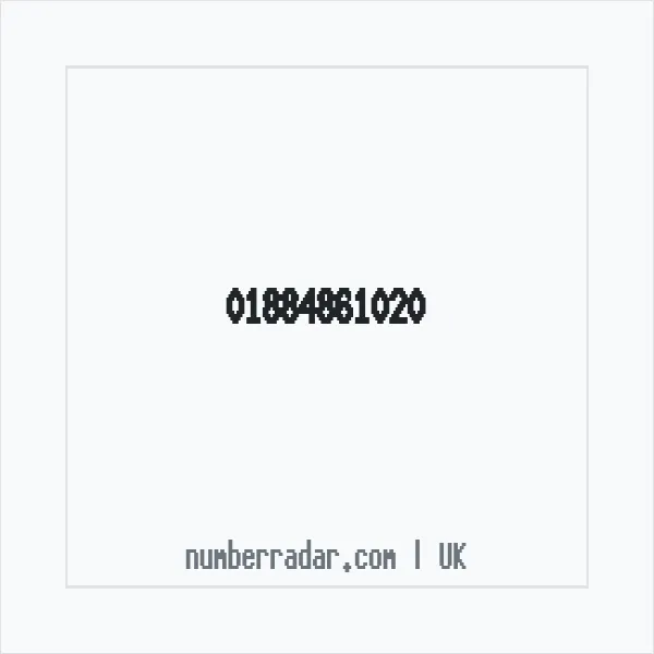 Reverse number check for +44 1884 861020 — who called me?